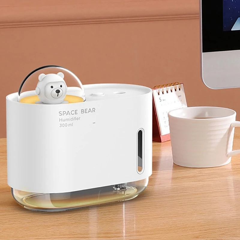 300ML Humidifier Diffuser USB Mini Diffuser With LED Night Light Air Humidifier For Bedroom Home Desktop Office
