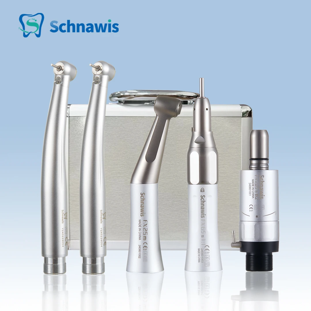 Dental 1:1 Contra Angle Low Speed Direct Drive Handpiece FX Set M500LG M600LG Turbine Handpiece Pana-Max2 Turbine Handpiece