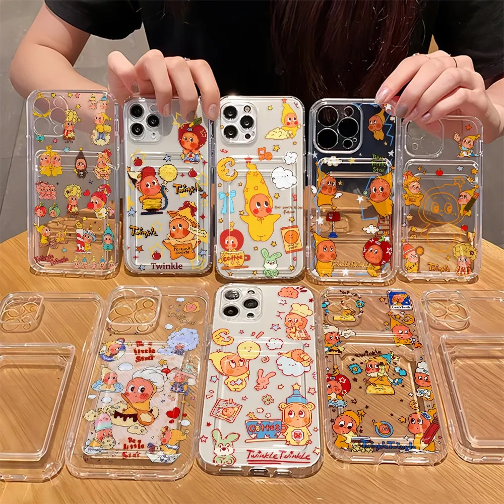 Cute Yellow Star Card Hold Case for Samsung Galaxy A17 A07 A56 A36 A26 A55 A35 A06 A24 A14 A54 A15 A05S A25 A34 A23 4G 5G