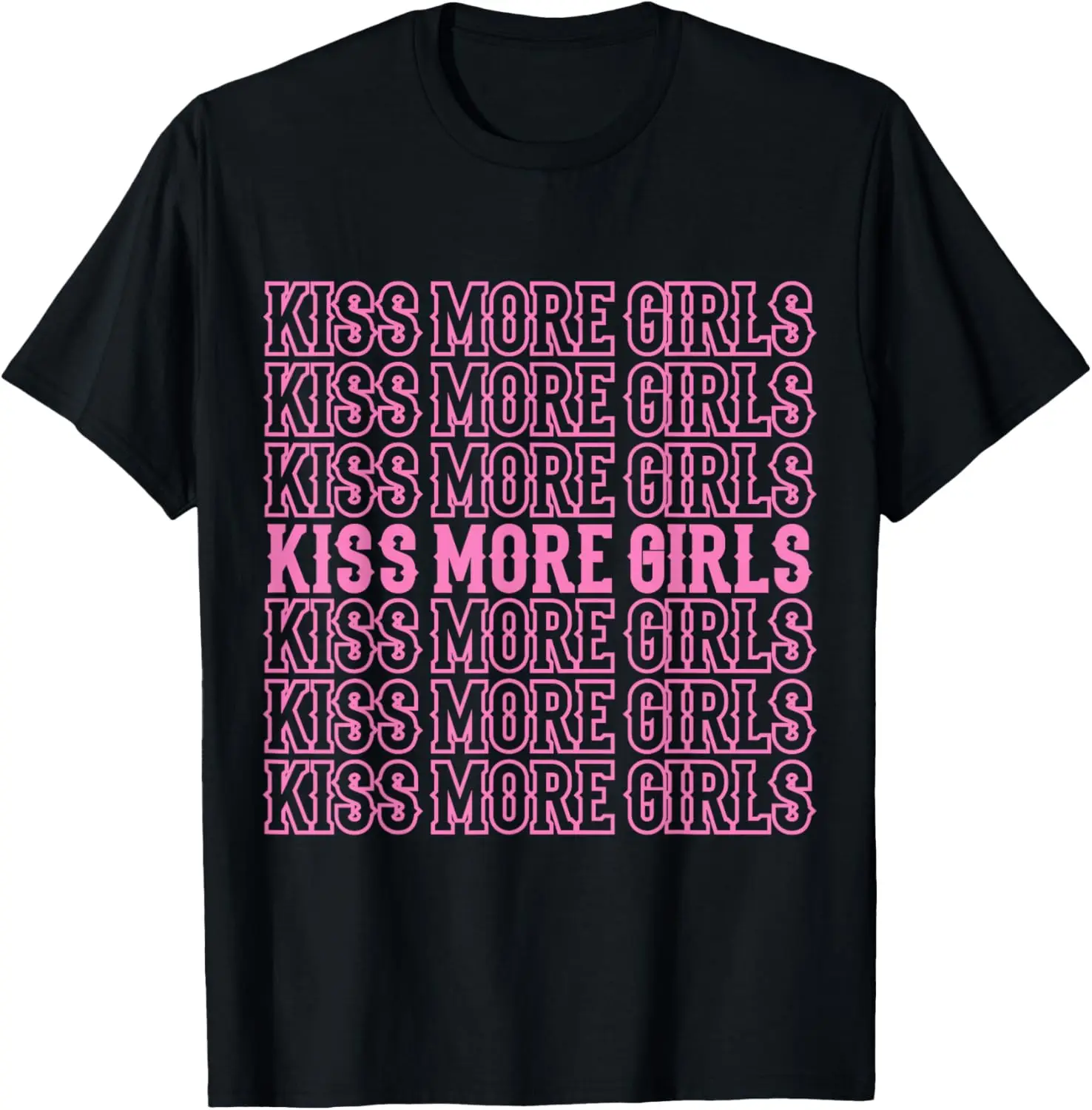 KISS MORE GIRLS LGBT Pride เดือน LGBTQ เลสเบี้ยนแม่เสื้อยืด