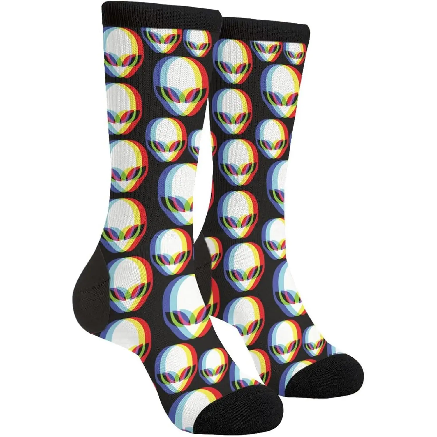 

Унисекс, повседневные забавные новые носки для экипажа, подарки для мужчин и женщин, дышащие нескользящие спортивные носки в стиле Харадзюку в стиле ретро