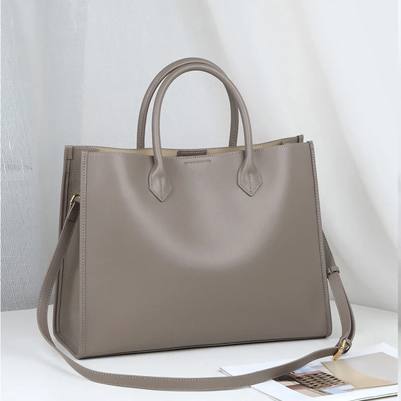 Piep Luxe Handtassen Vrouwen Tassen Designer Lederen Koeienhuid Lederen Schoudertas Vrouwen Tote Capaciteit Merk Luxe Tote Big Bags