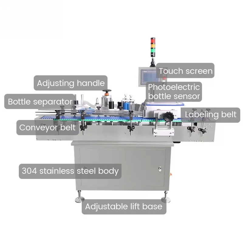 High Speed Fully Automatic Pet Plastic Bottle Jar Round Bottle Sticker Labeling Machine