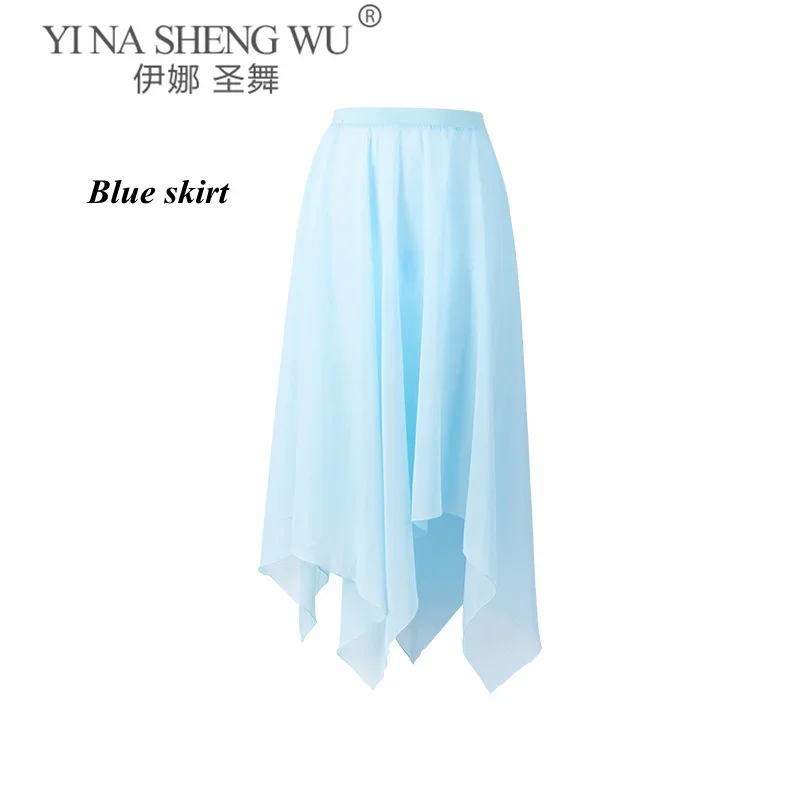 Vrouwen Dans Turnpakje Ballet Geplooide V-hals Bodysuit Onregelmatige Mesh Rok Tiener Training Gymnastiek Schaatsen Pak Ballert Dancewear