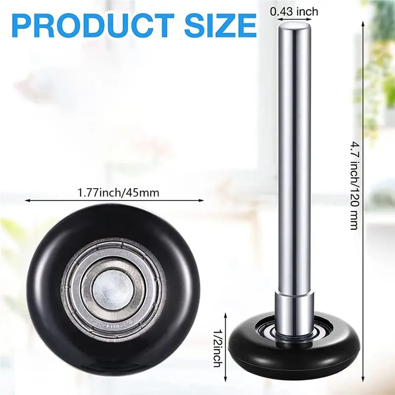 【ELEVATE LIFE】12 Pack Nylon Garage Door Roller 2 Inch Quiet Garage Rollers Bulk 6200Z Replacement Garage Door Roller ABDD