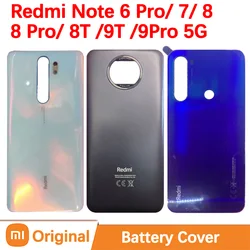 Оригинальная задняя крышка аккумулятора для Xiaomi Redmi Note 8 Pro 6 7 8T 9T, задняя крышка корпуса телефона, запасные части для Mi Note 3 10 Lite