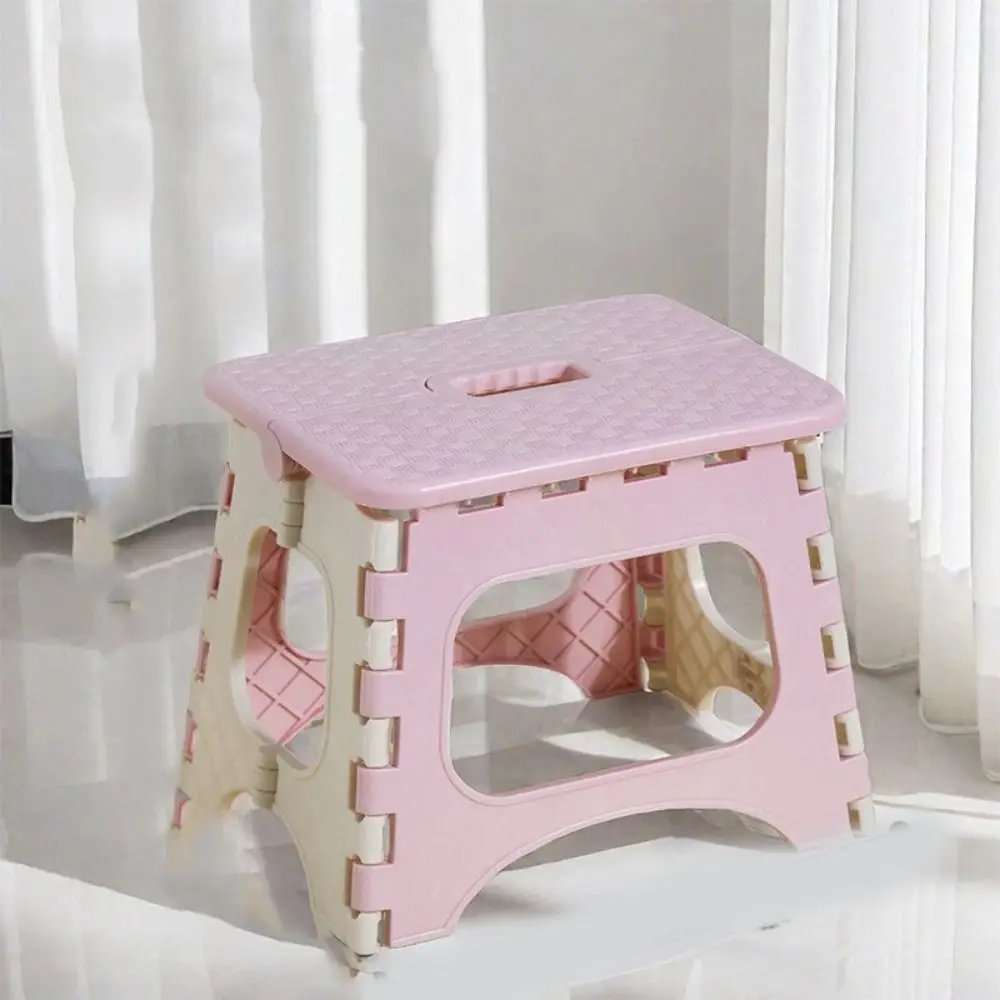 Plastic Folding Stool Thickened Lightweight Small Bench Chair Super Load-Bearing Foldable Shoe