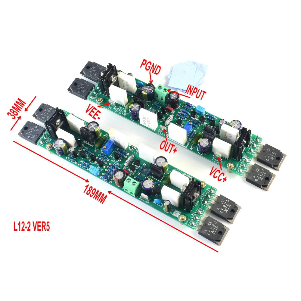 Mono klasy AB L12-2 płyta wzmacniacza zasilania zmontowane 120W + - 55V niewielkie zniekształcenia przez LJM