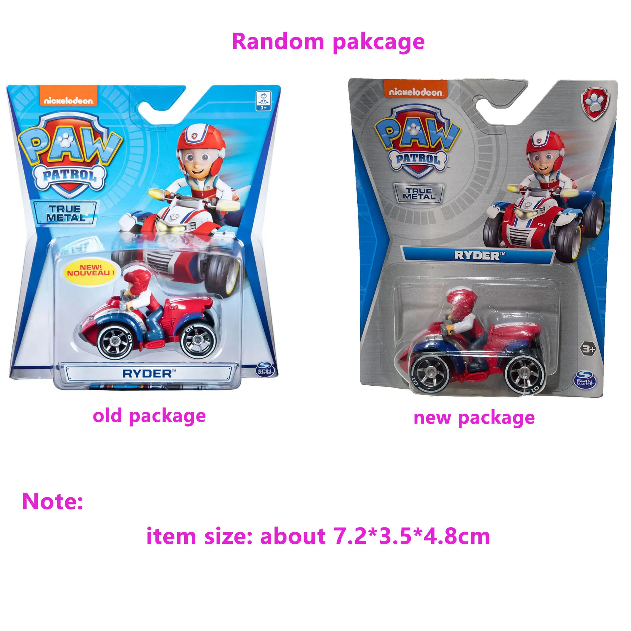 Originalverpackung PAW Patrol Ryder True Metal Rescue Sammlerfigur aus Druckguss im Maßstab 1:55, Geburtstag, Weihnachten, Geschenk, Actionfigur, Spielzeug – Detail 1