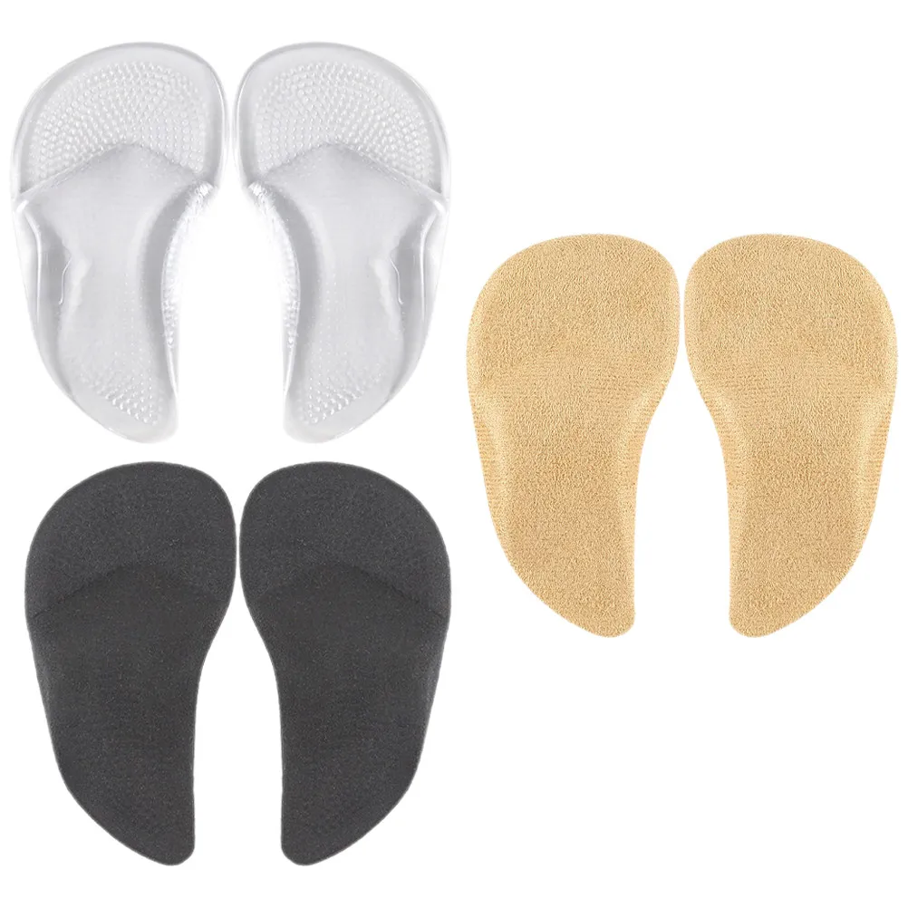 

3 пары корректирующих вкладышей для обуви, подушечки для поддержки свода стопы, дышащие мягкие подушечки для передней части стопы, удобные, нескользящие, для женщин