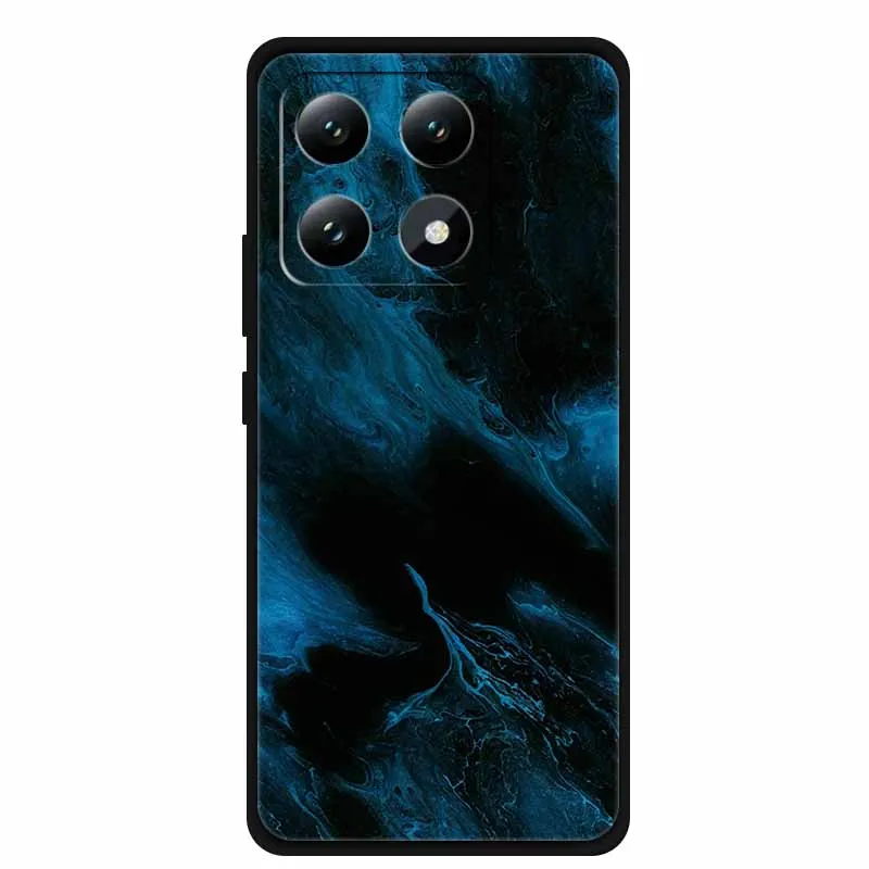New Cool Phone Case For Xiaomi 14T 5G 6.67\'\' TPU Black Cover Bumper For Xiaomi 14 T 14T pro Shield Funda Capa Fashion Soft Case