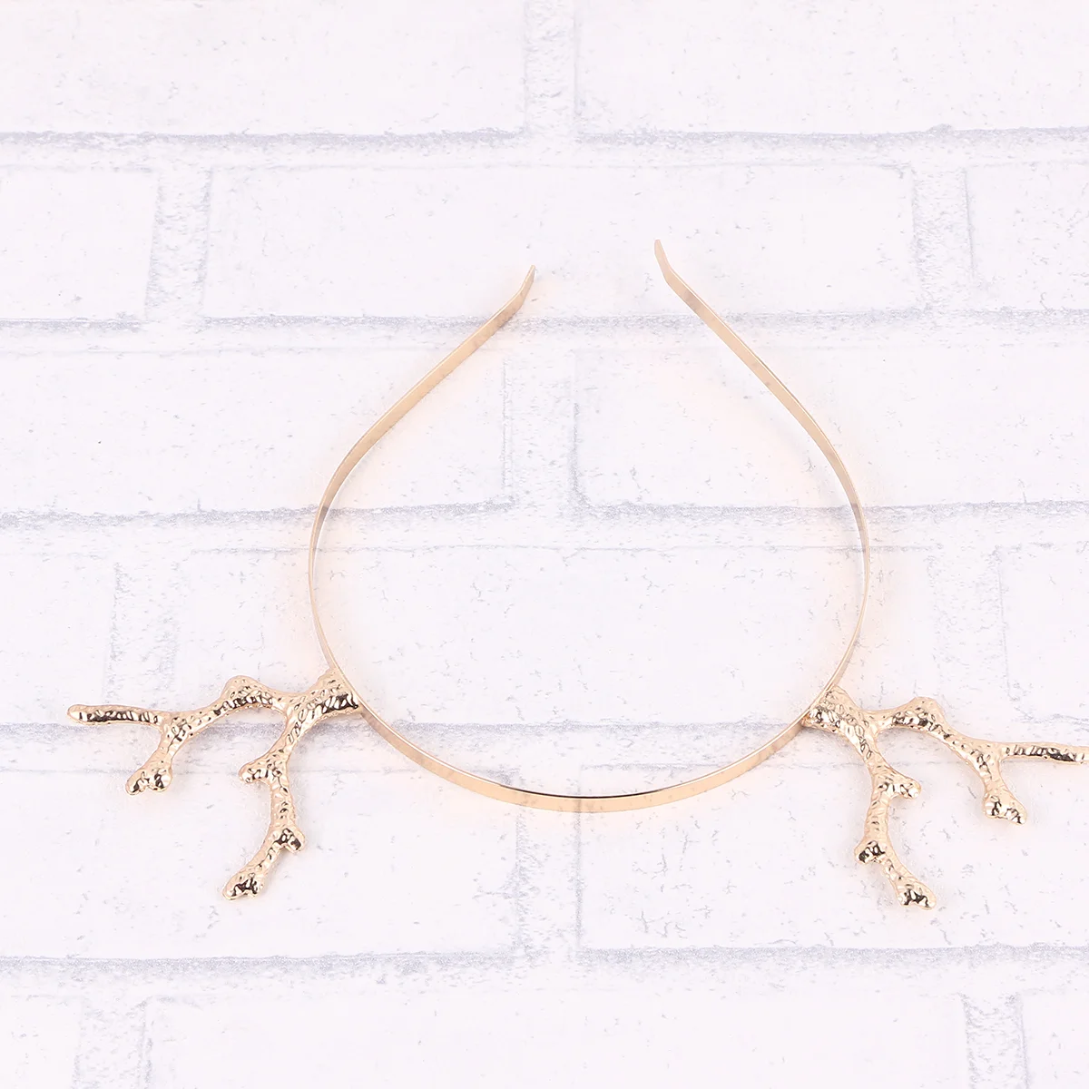 

Reindeer Antlers Headband Hair Hoop Prom Women's Christmas Headbands Gold Clips