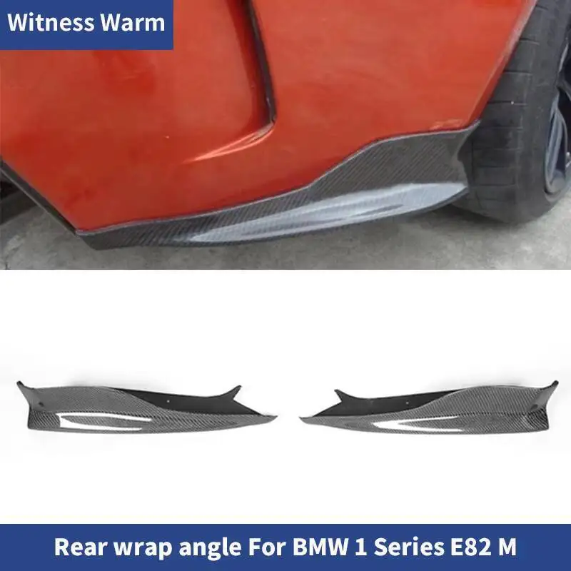 Rear Bumper Lip Aprons Side Splitter for Bmw 1 Series E82 E87 1m 2007-2014 Carbon Fiber Frp Mudguard Fenders