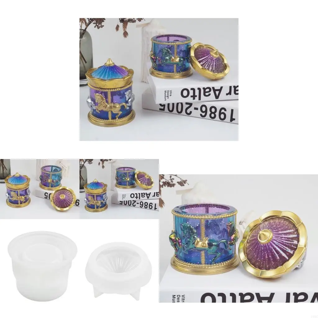 195C Storage Box Mold Jewelry Rings Box Mold Suitable for Soap Holder Jewelry Box Flower Pot Craft Diy Home Decoration