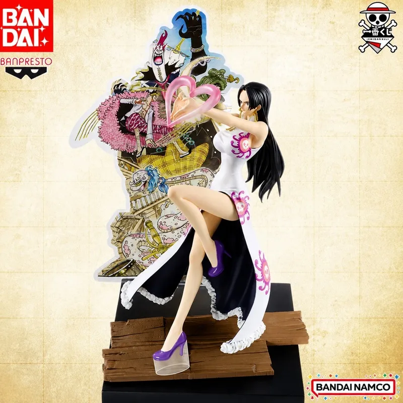 

In Stock Bandai Original Ichiban Kuji One Piece Boa Hancock Action Figure Model Doll Brand New Boxed Anime Characters Toys Model