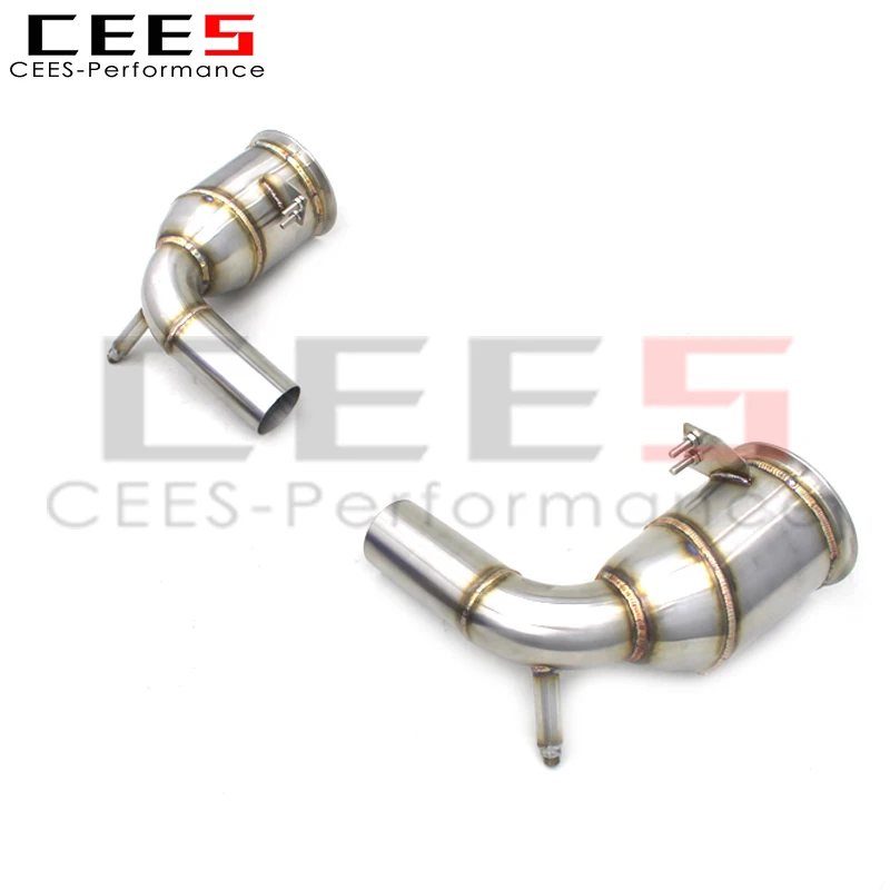 CEES Exhaust manifold For Porsche 911 992 GT3 4.0 2017-2023 without catalyst Catless downpipe Exhaust Pipe