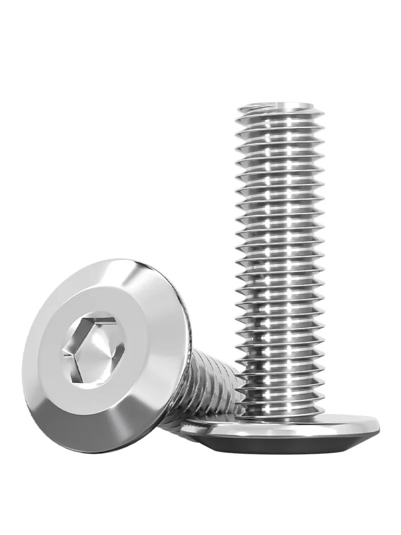 

M6 304 Stainless Steel Chamfered Hexagon Screws, Round Head Chamfered Screws Chamfered Bolts