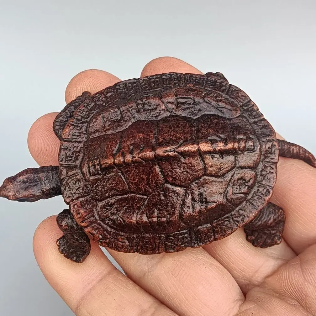 

Metal Miniature Simulation Turtle Statue Feng Shui Ornament Micro Landscape Garden Sculpture Home Desktop Decoration Statue