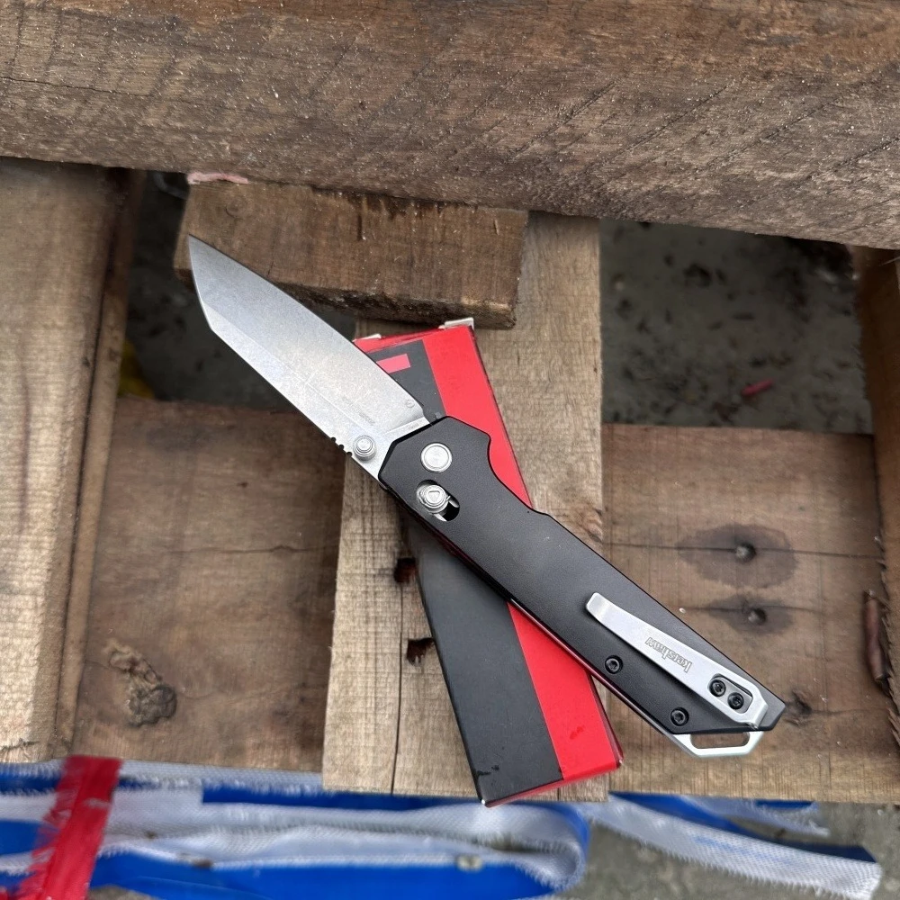 KS 2038R سكين للفرد D2 شفرة فولاذية T6 مقبض ألمونيوم متعدد الوظائف سكين إنقاذ لتسلق الصخور في الهواء الطلق نحت سكين