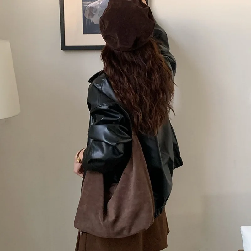 Retro Matte Large Women's Bag 2025 Autumn Winter New Premium Quality Single-Shoulder Commuting Tote Bag with Large Capacity