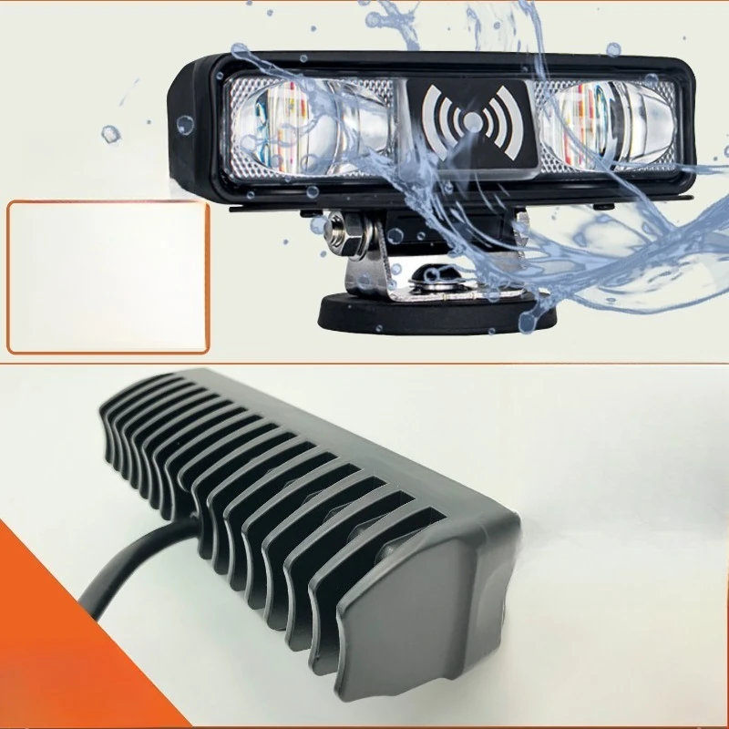 Forklift width indicator light warning light border security area anti-collision voice alarm