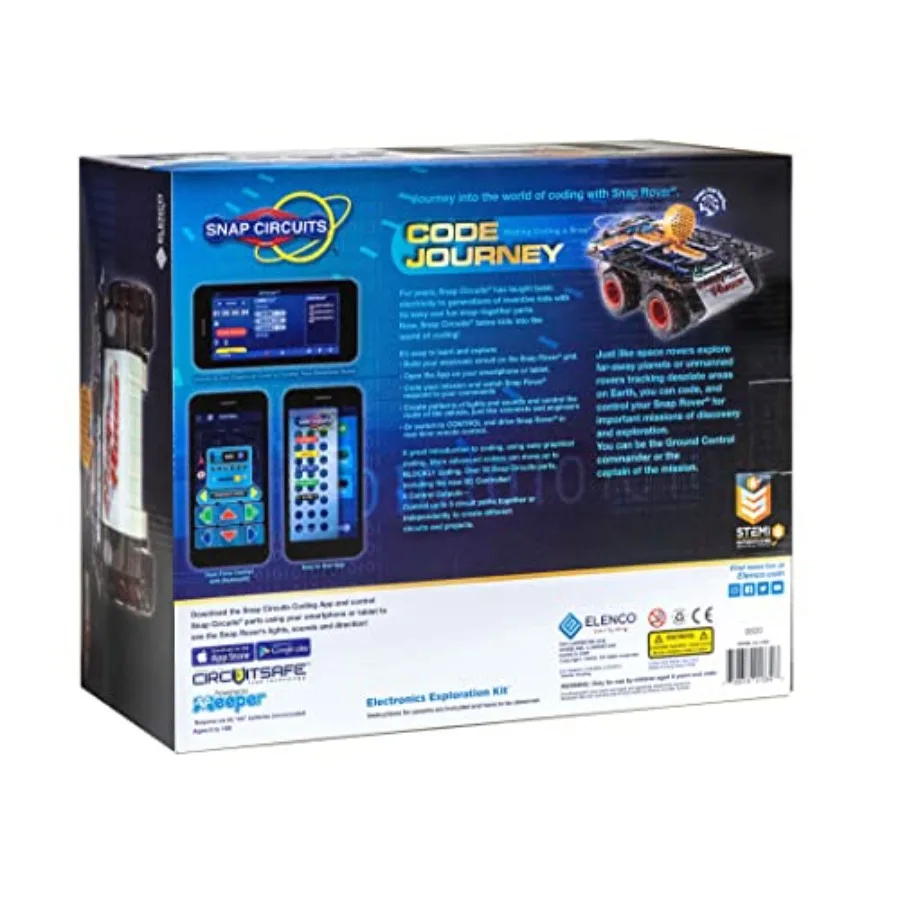 STEM building toy for ages 8 to 108: Bluetooth-controlled circuit with code-based commands, durable plastic construction, vibra view 5