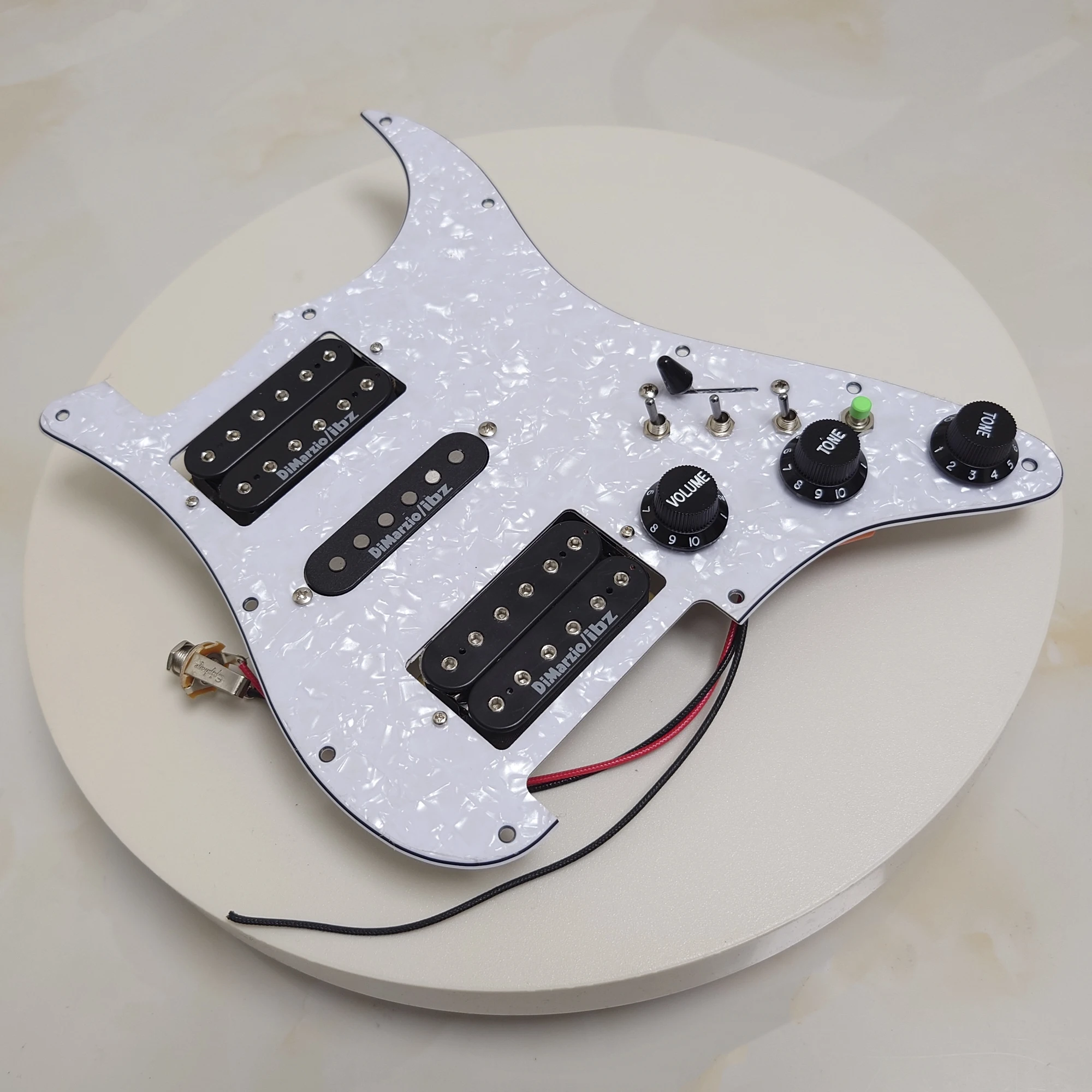 HSH Guitar Prewired Loaded Pickguard with Coil Splitting Humbucker Pickups Set for ST Electric Guitars Replacement Parts