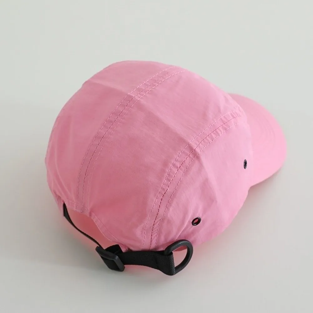 

Casual Breathable Baby Sun Hat Quick Dry Adjustable Beach Cap Solid Color Duck Tongue Toddler Visor Baseball Cap Summer