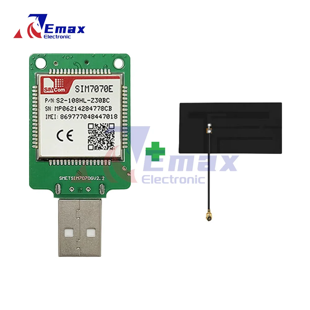 

SIMCOM SIM7070E USB Dongle SIM7070E-Dongle SIM7070E Core Board LPWA+GSM+NBIOT+CATM+B31 Version No GPS support