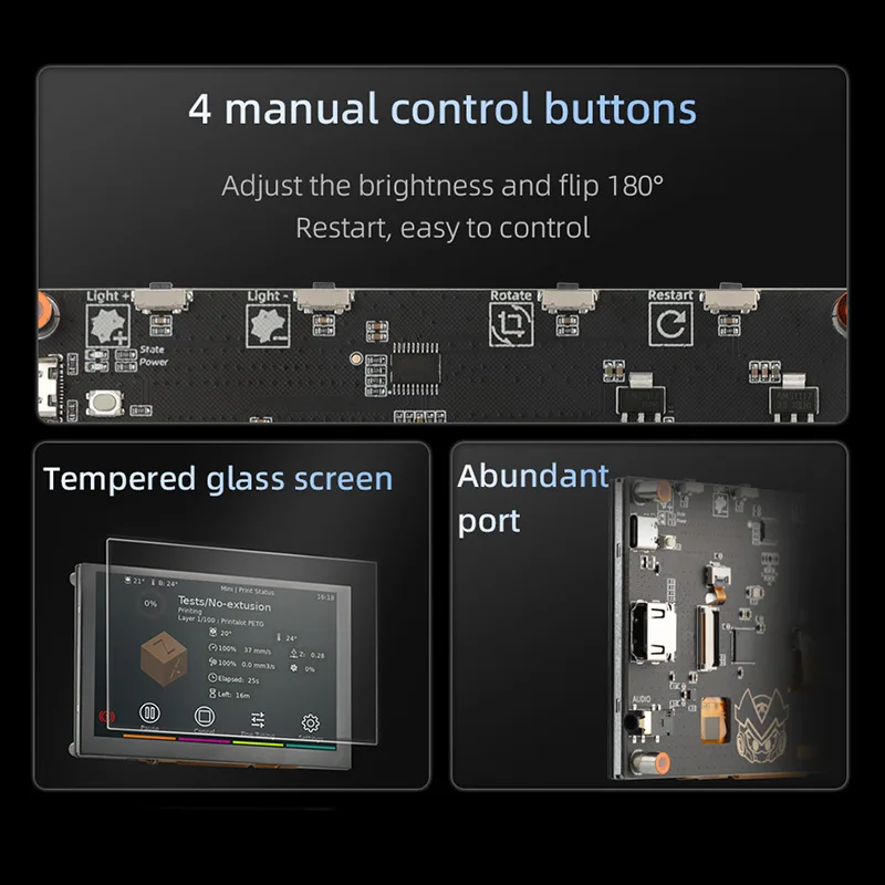 Mellow FLY HDMI5 LCD HDMI Klipper Screen For DIY 3D Printer Parts VzBoT Voron Accessories For Raspberry Pi KlipperScreen