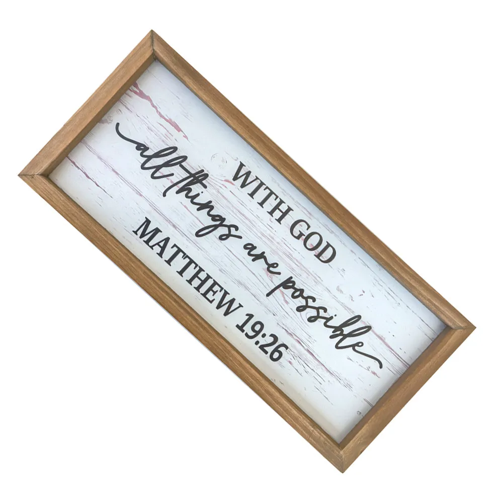 Wooden Rustic Wooden Wall Decor For Vintage Wall Decor Christian Bible Plaque Inspirational Signs Spiritual Quote