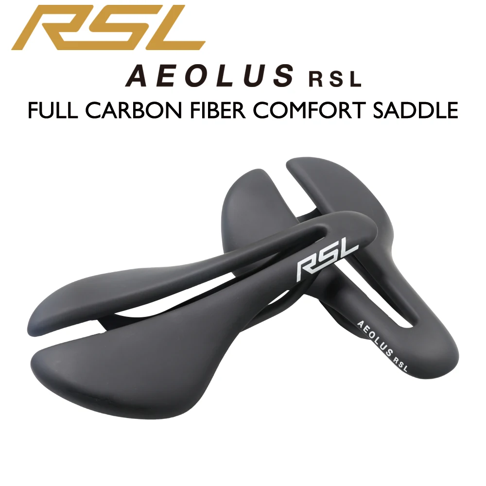 

RSL Carbon saddle, ultra-light aerodynamic road bike saddle, fully open design, glossy/matte finish, unisex, bicycle accessories