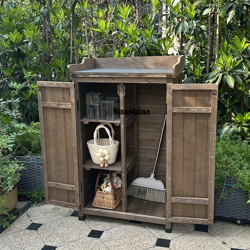 Outdoor storage cabinet, utility cabinet, locker, kindergarten toy cabinet, courtyard, rainproof and