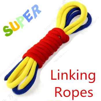 Super Linking Ropes (1.25M) Three Rope Cable Magic Tricks Magician Close Up Illusion Gimmick Props Accessories Comedy Mentalism