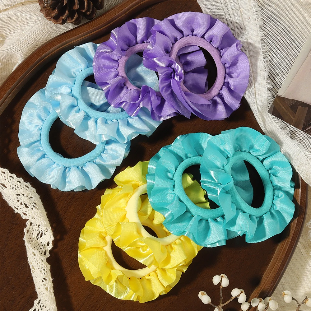 8 Stück/Set gewebtes Stirnband ohne Beschädigung, elastischer Pferdeschwanz-Fixierer, geeignet für Mädchen und Frauen, für den täglichen Gebrauch, Haarringe, Accessoires – Detail 6
