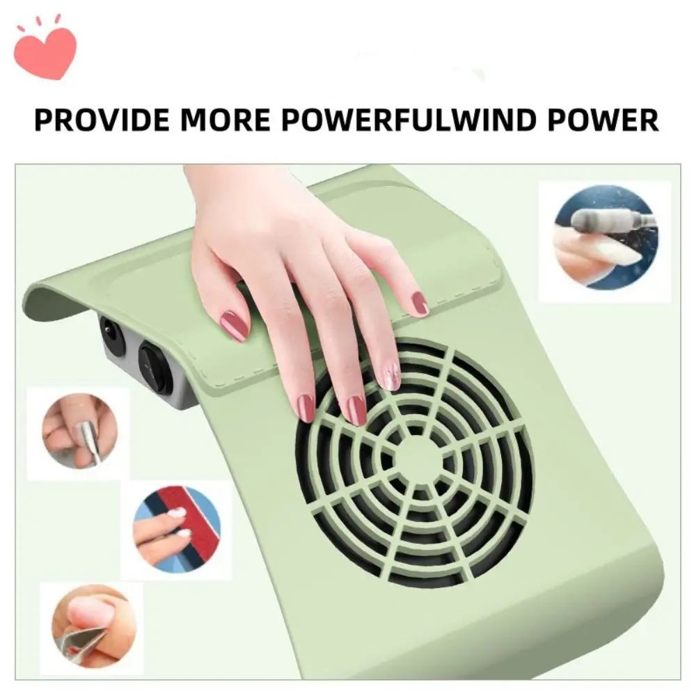 

High Quality With Two Fans Nail Dust Collector 40W Nail Tools Nail Art Dust Cleaner Professional Silent Manicure Tools