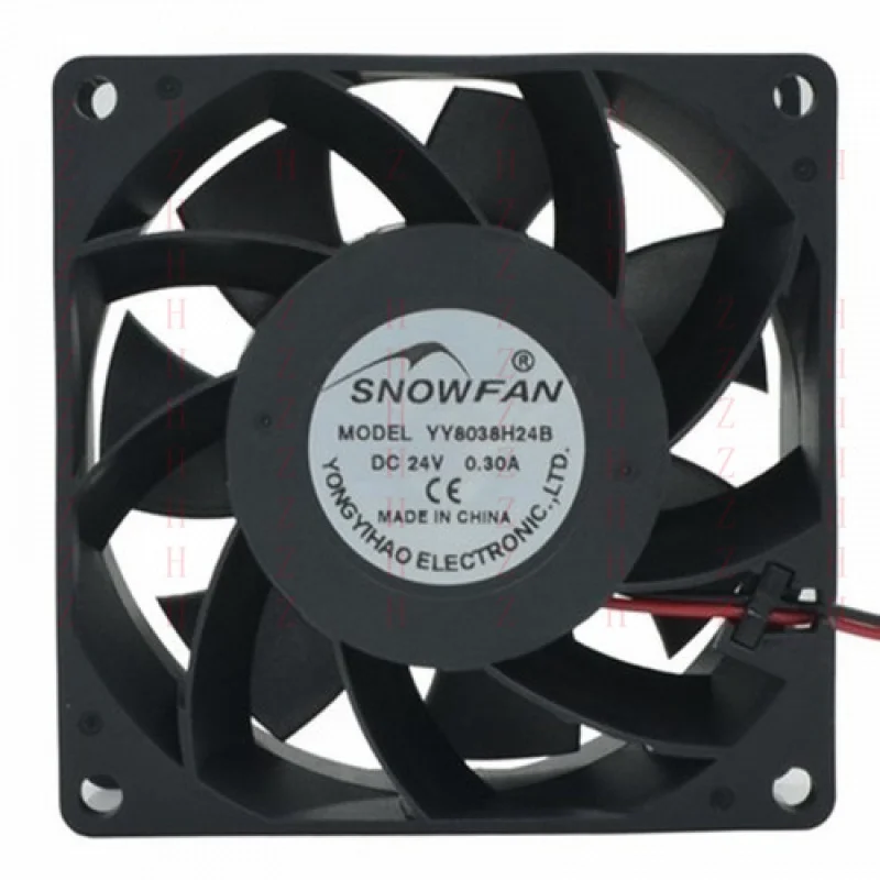 

XXZ для промышленного охлаждающего вентилятора 8038 с двойным шарикоподшипником 8 см YY8038H24B 24 В 0,30 А