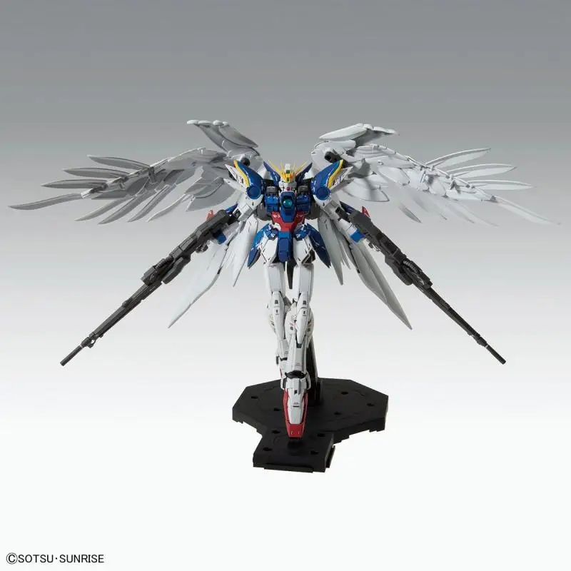 Bandai MG 1100 Wing Zero Custom EW Fallen Angel Ka Edition Gundam Plastikmodellbausatz Mecha Warrior Actionfigur Lernspielzeug