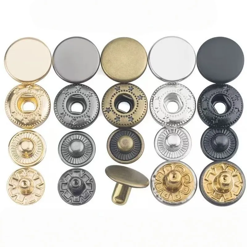 

55 шт. бронзовые усиленные металлические застежки, прочные, прецизионные аксессуары для одежды «сделай сам», сумки для рукоделия