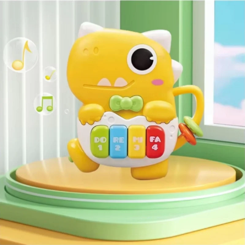 キッズサウンドとライト恐竜子供の漫画の指電子ピアノのおもちゃ早期教育パズル音楽のおもちゃ幼児用
