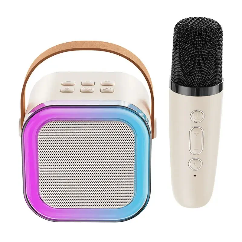 K12 Speaker High-end Bluetooth Audio Small Home Ktv Karaoke Microphone Professional Children\'s Singing Bluetooth Speaker Column