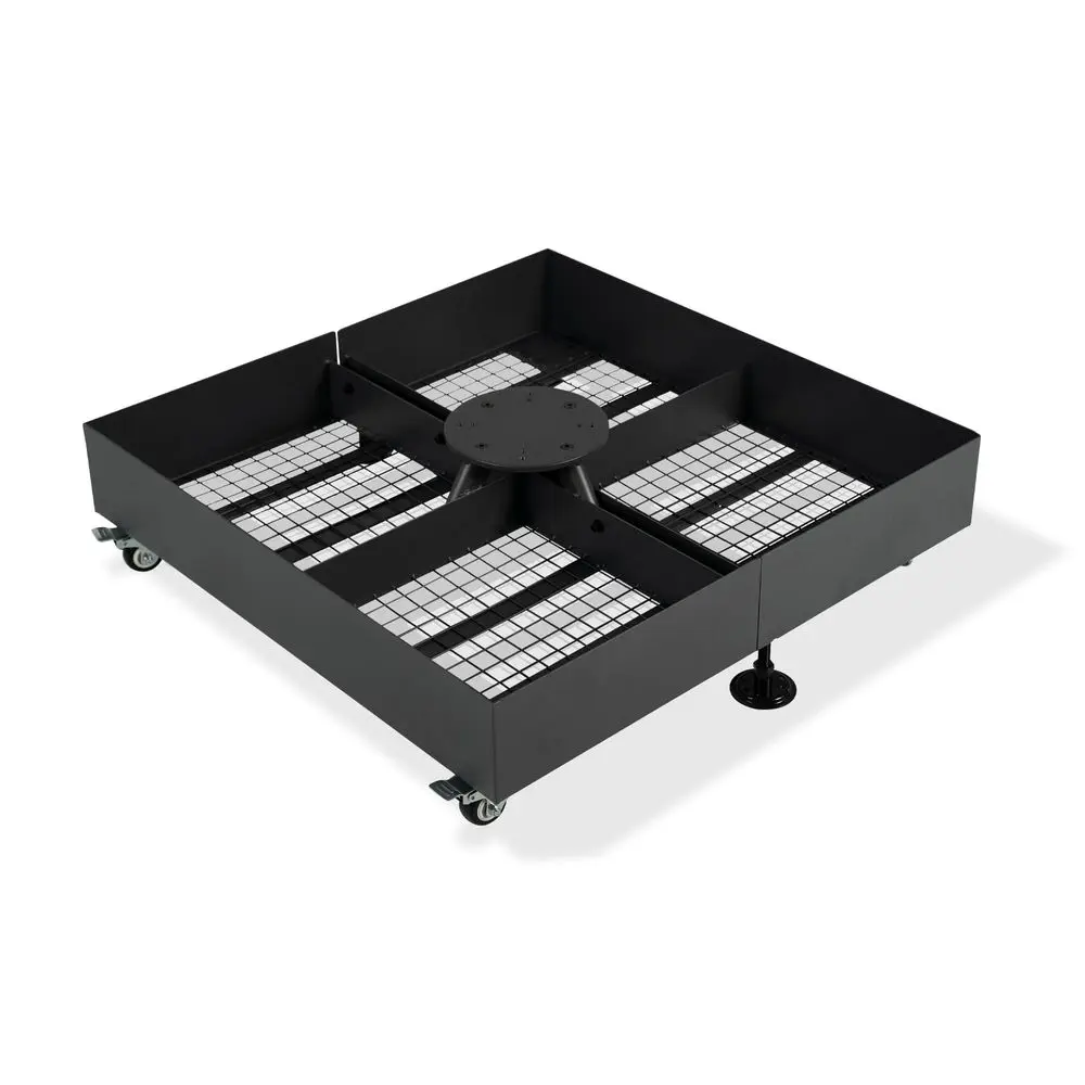 

Patio Umbrella Base WK4500 with 4 Lockable Wheels 1100 lbs High Capacity HeavyDuty Cantilever Offset Steel Weighted Base