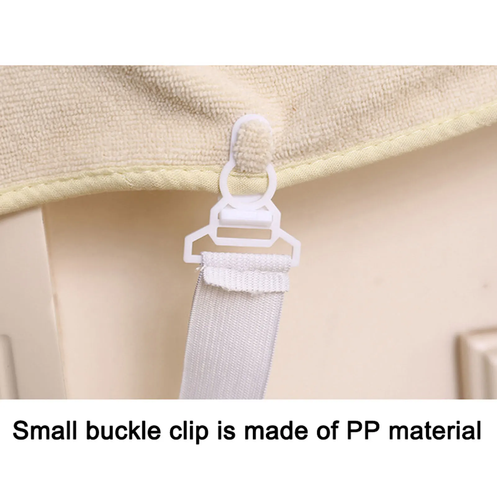 4Pcs Nylon Elastic Band Bed Sheet Fix Buckle Safe Easy to Use Duvet Clips for Curtain Furniture Slipcovers wzpi