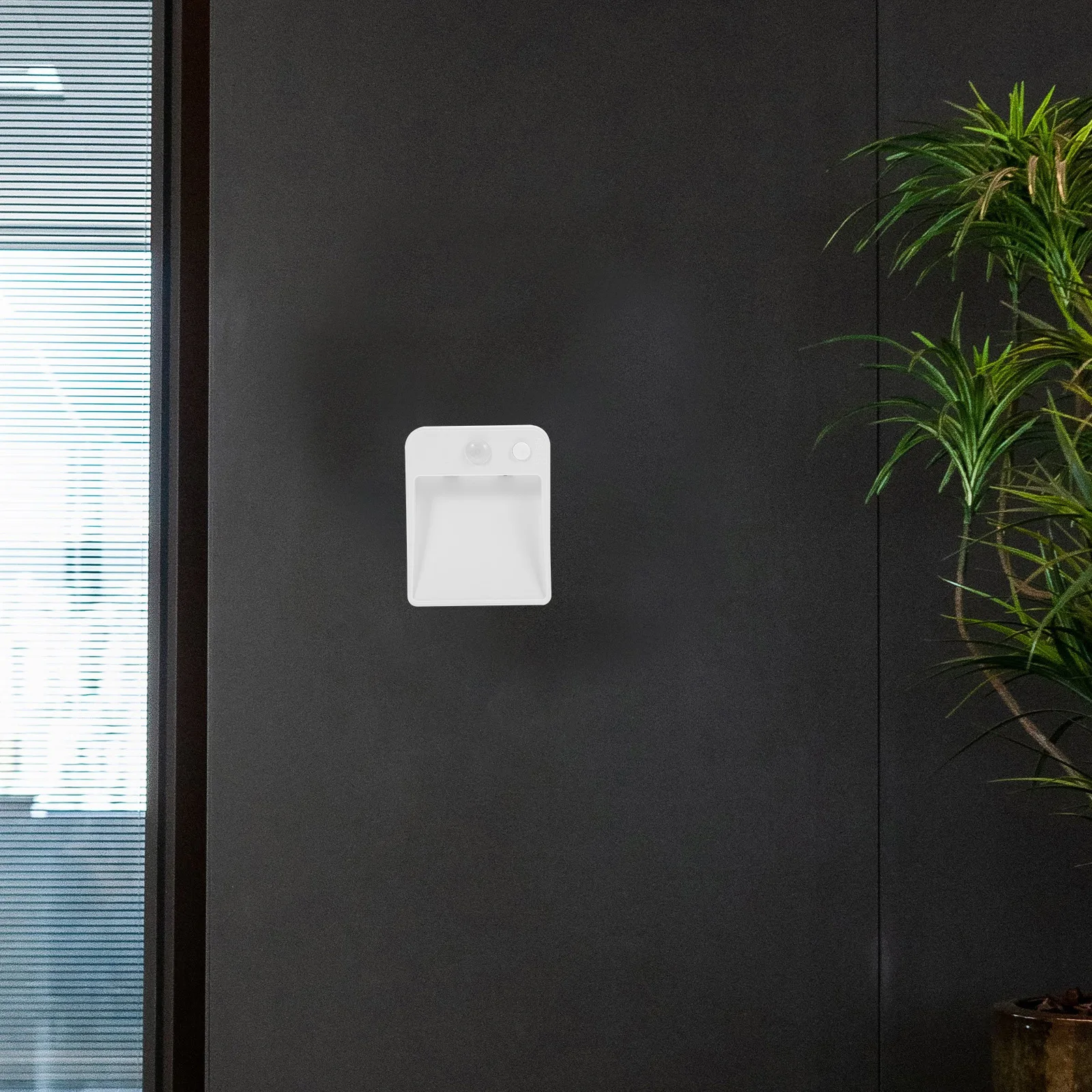 

Motion Sensor Night Light LED Wall Lamp for Stairs Hallways Closet Dark Cabinet 4AA Batteries Energy Efficient Durability Long