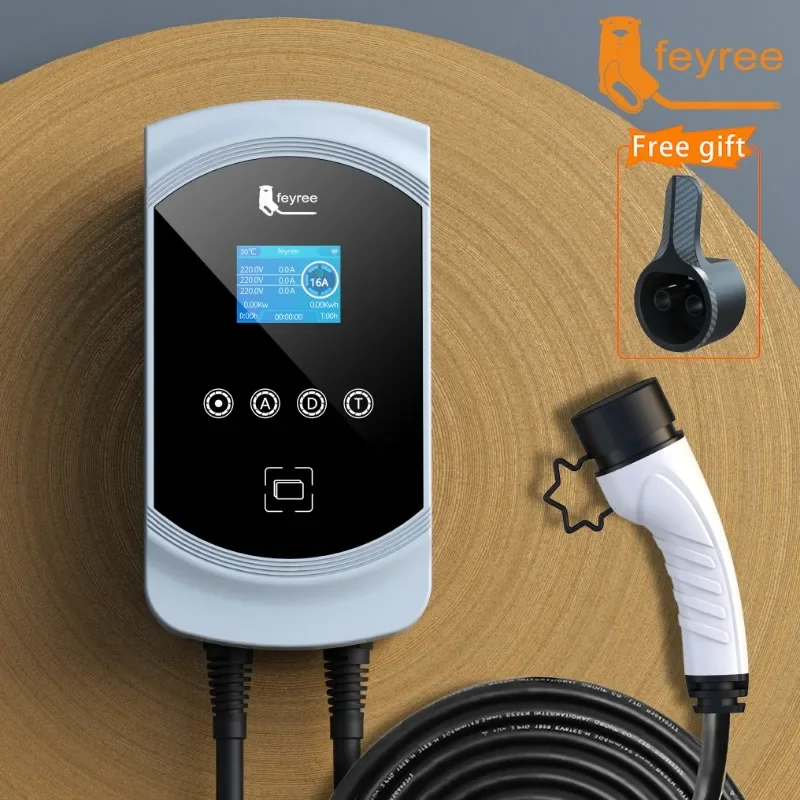 

Feyree OEM 85V-264V Ev Car Charger Portable Type 2 Wallbox J1772 Level 2 11kw 22kw EV Fast Connectors for Charger EV Station