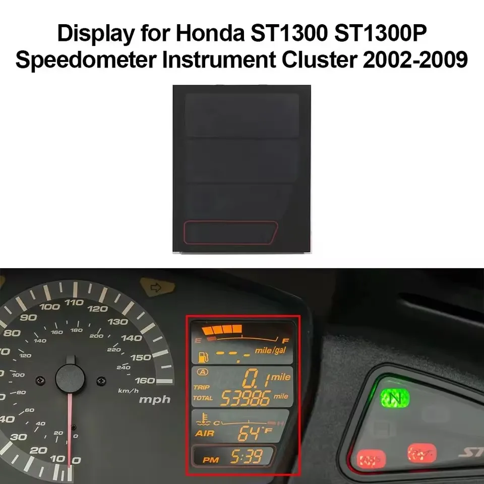 Dashboard LCD Display for Honda ST1300 ST1300P Speedometer Instrument Cluster