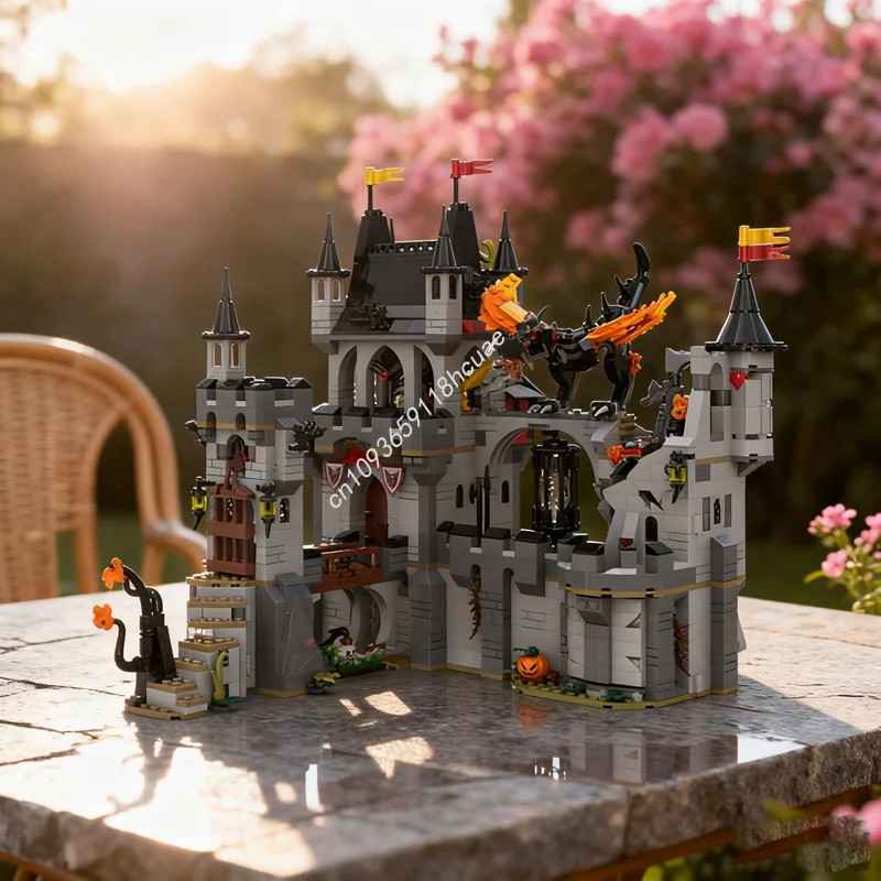 

2014 шт. MOC Night Lord S Lair, модель замка страха, рождественские подарки, строительные игрушки, блоки, сборка, сделай сам, образование, кирпич для детей