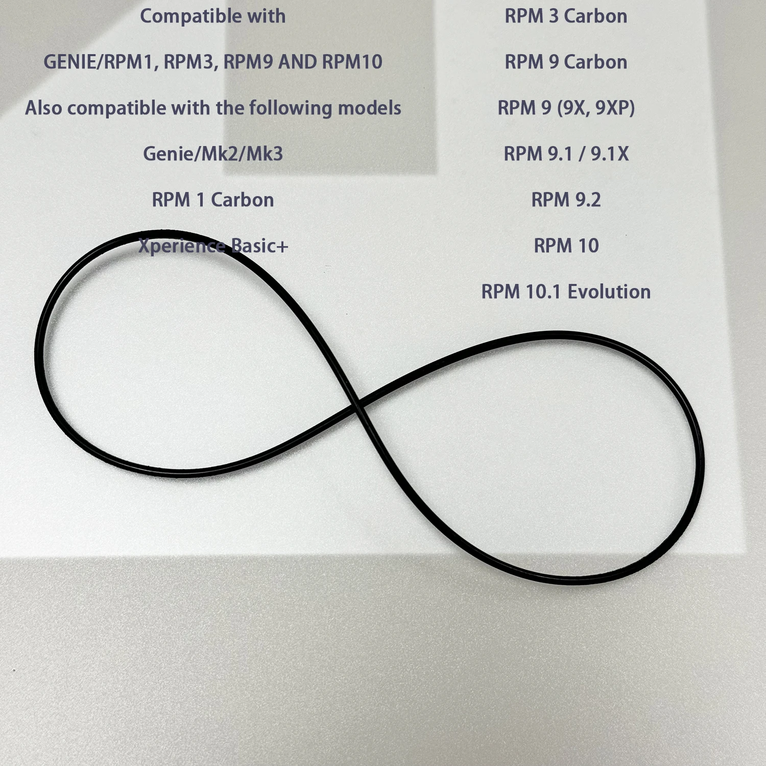 

Turntable Rubber Drive Belt for Pro-Ject Genie Mk2 Mk3, RPM 1.3 Genie 3, RPM 1 3 5 9 Carbon Xperience Basic+ Round Belt Repair
