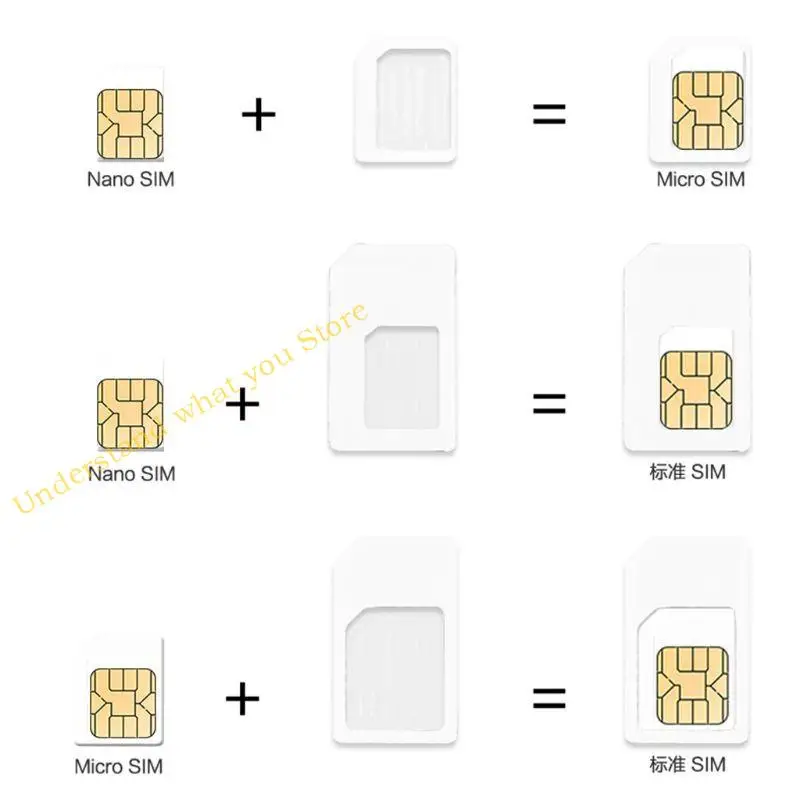 J60A 4 In 1 Card Adapter Kits with Card Pin Standard Micro Tray to for Nano S