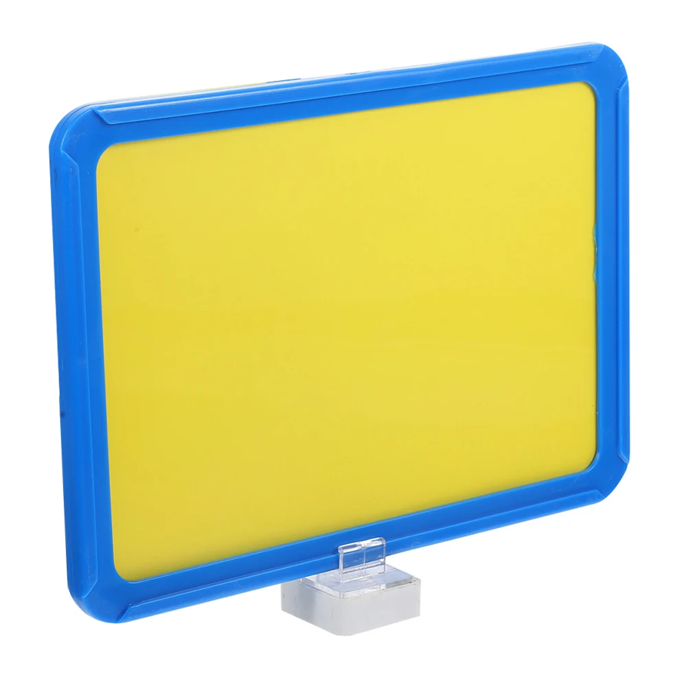 

Magnetic Price Tags A5 Blue Frame 1 Magnet Reusable Iron Surface Retail Store Labels Warehouse Supplies Sign Holders